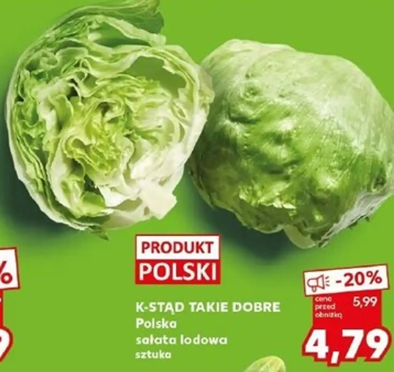 K-STĄD TAKIE DOBRE Polska sałata lodowa