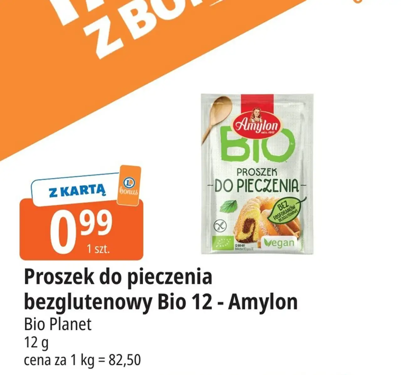 Proszek do pieczenia bezglutenowy Bio 12 - Amylon Bio Planet