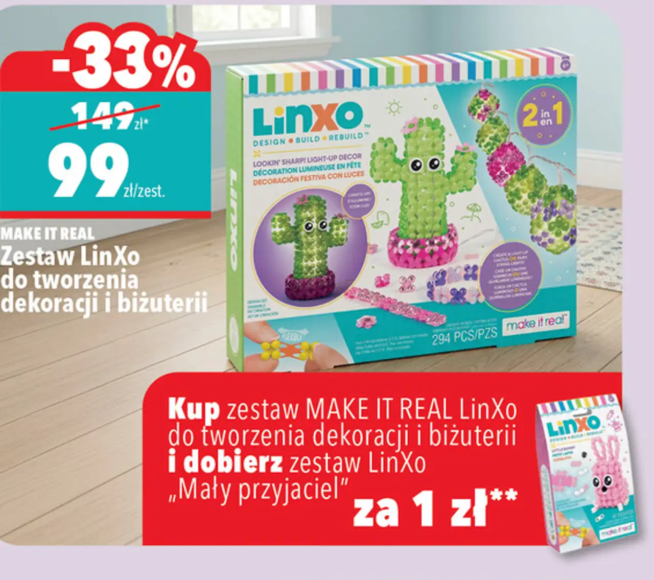 Zestaw LinXo do tworzenia dekoracji i biżuterii