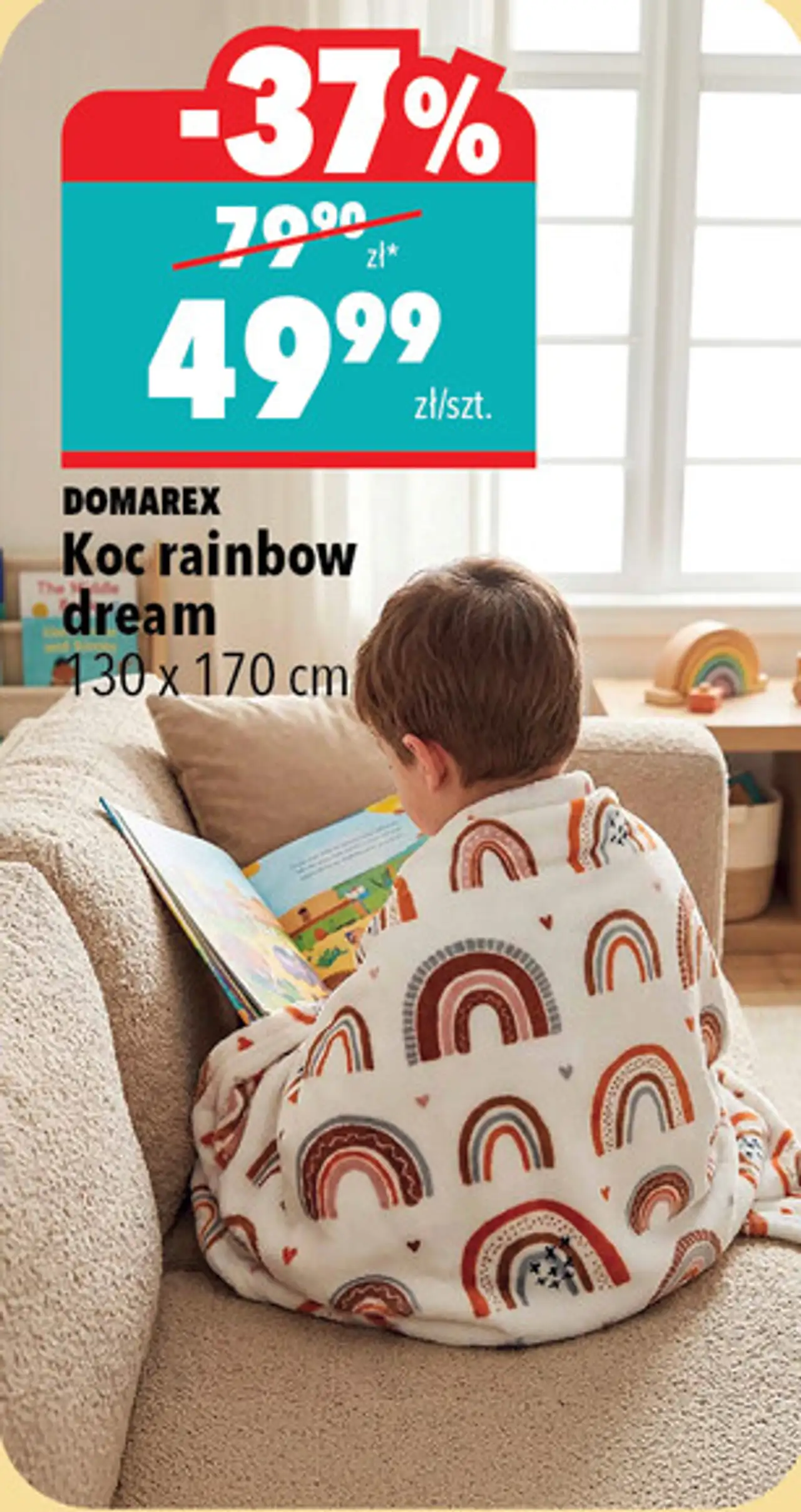 DOMAREX Koc rainbow dream 130 x 170 cm