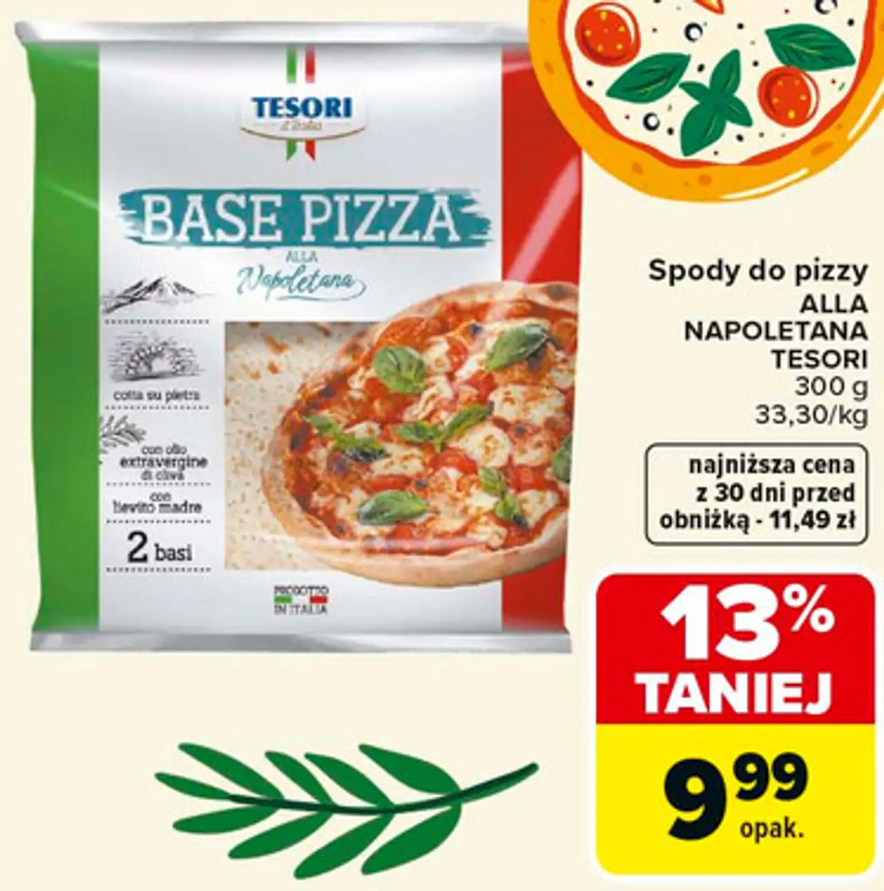 Spody do pizzy ALLA NAPOLETANA TESORI