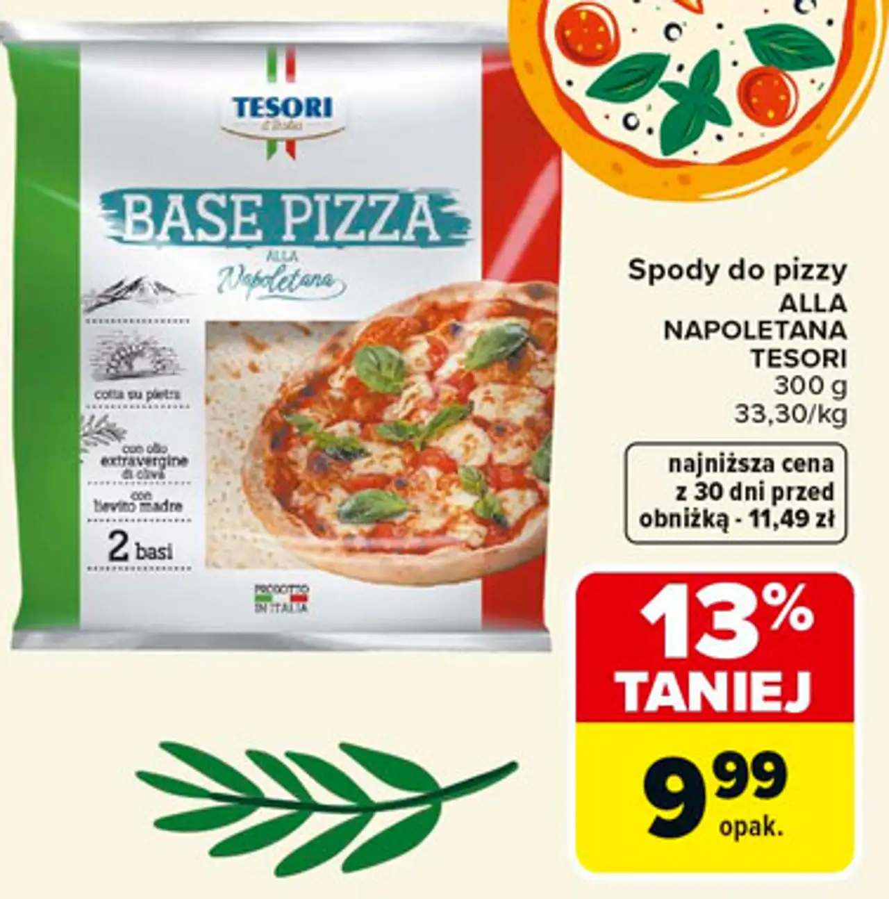Spody do pizzy ALLA NAPOLETANA TESORI