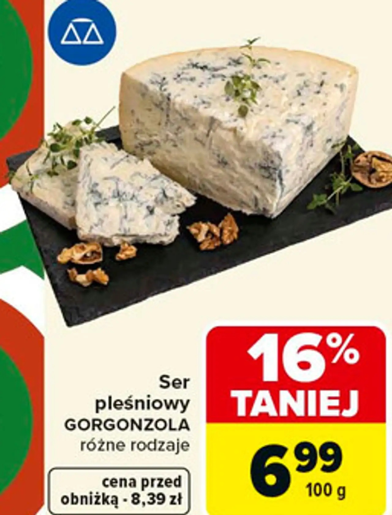 Ser pleśniowy GORGONZOLA różne rodzaje
