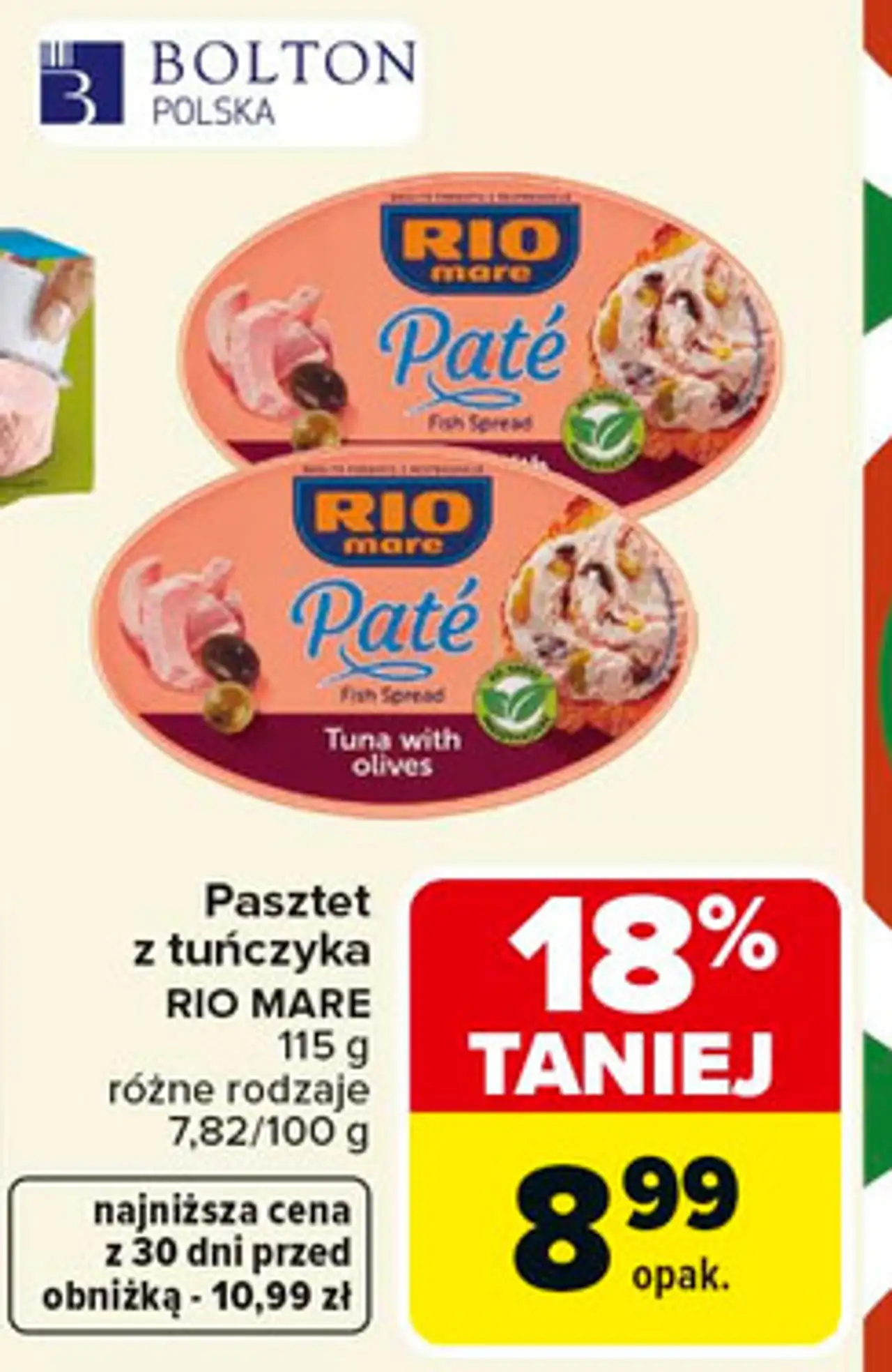 Pasztet z tuńczyka RIO MARE 115 g różne rodzaje
