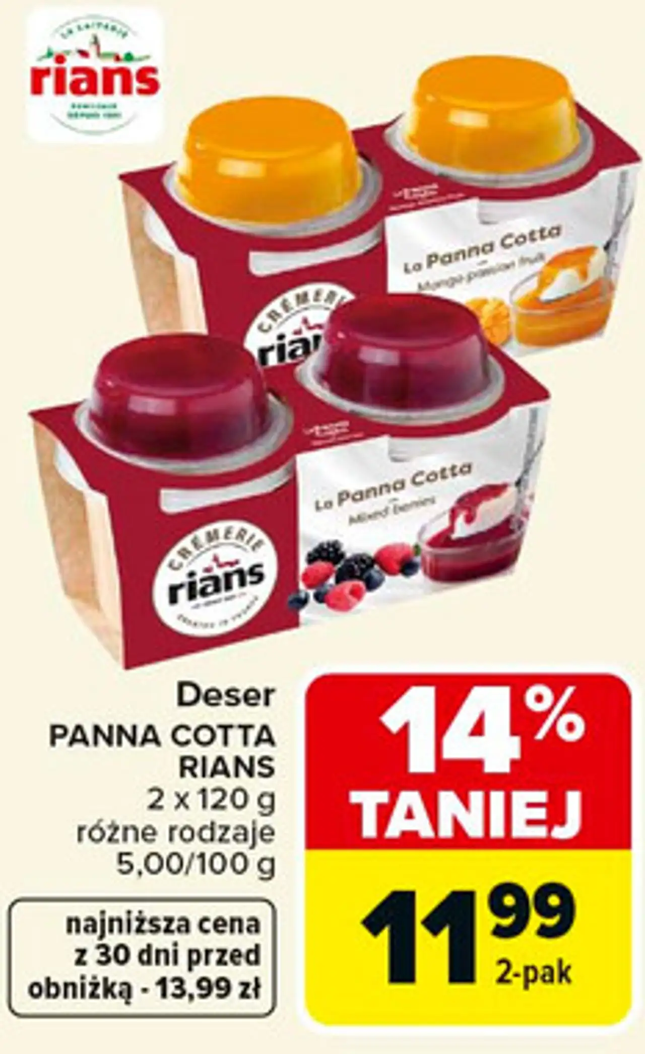 Deser PANNA COTTA RIANS