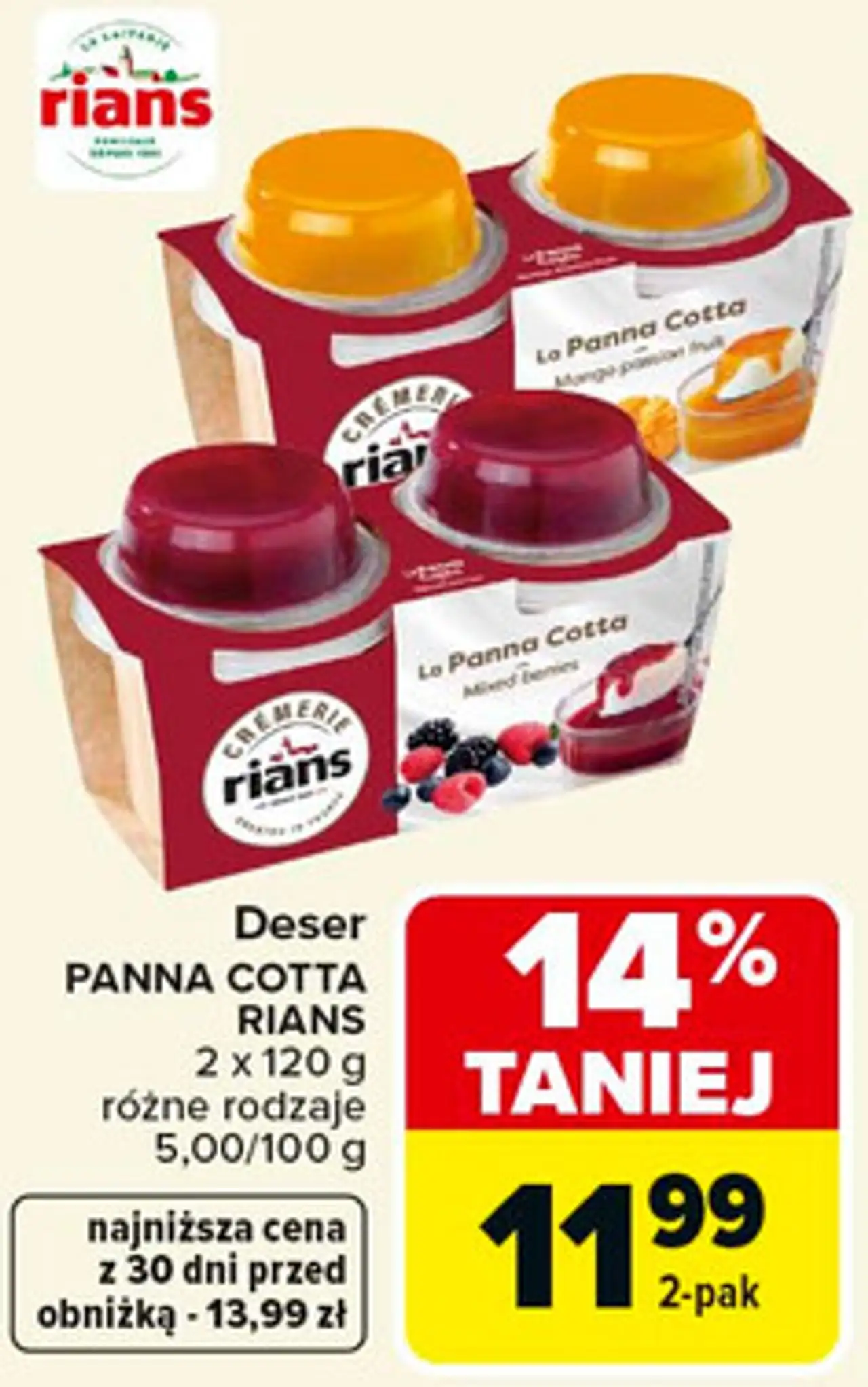 Deser PANNA COTTA RIANS