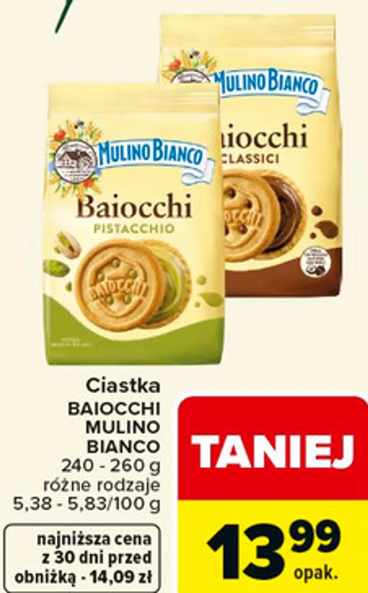 Ciastka BAIOCCHI MULINO BIANCO 240 - 260 g