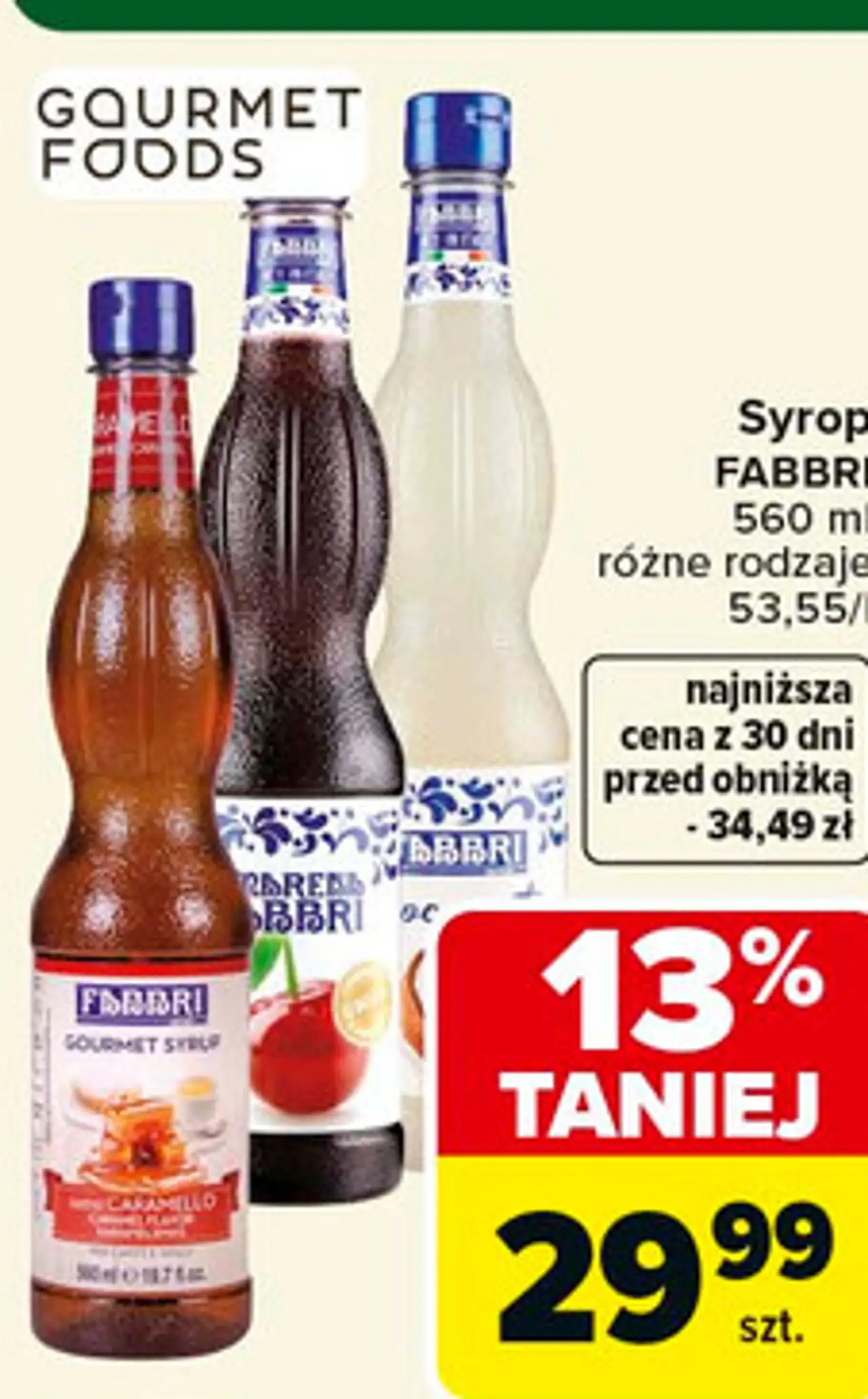 Syrop FABBRI 560 ml różne rodzaje