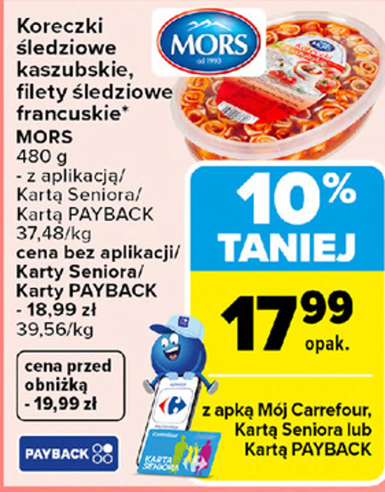Koreczki śledziowe kaszubskie, filety śledziowe francuskie* MORS