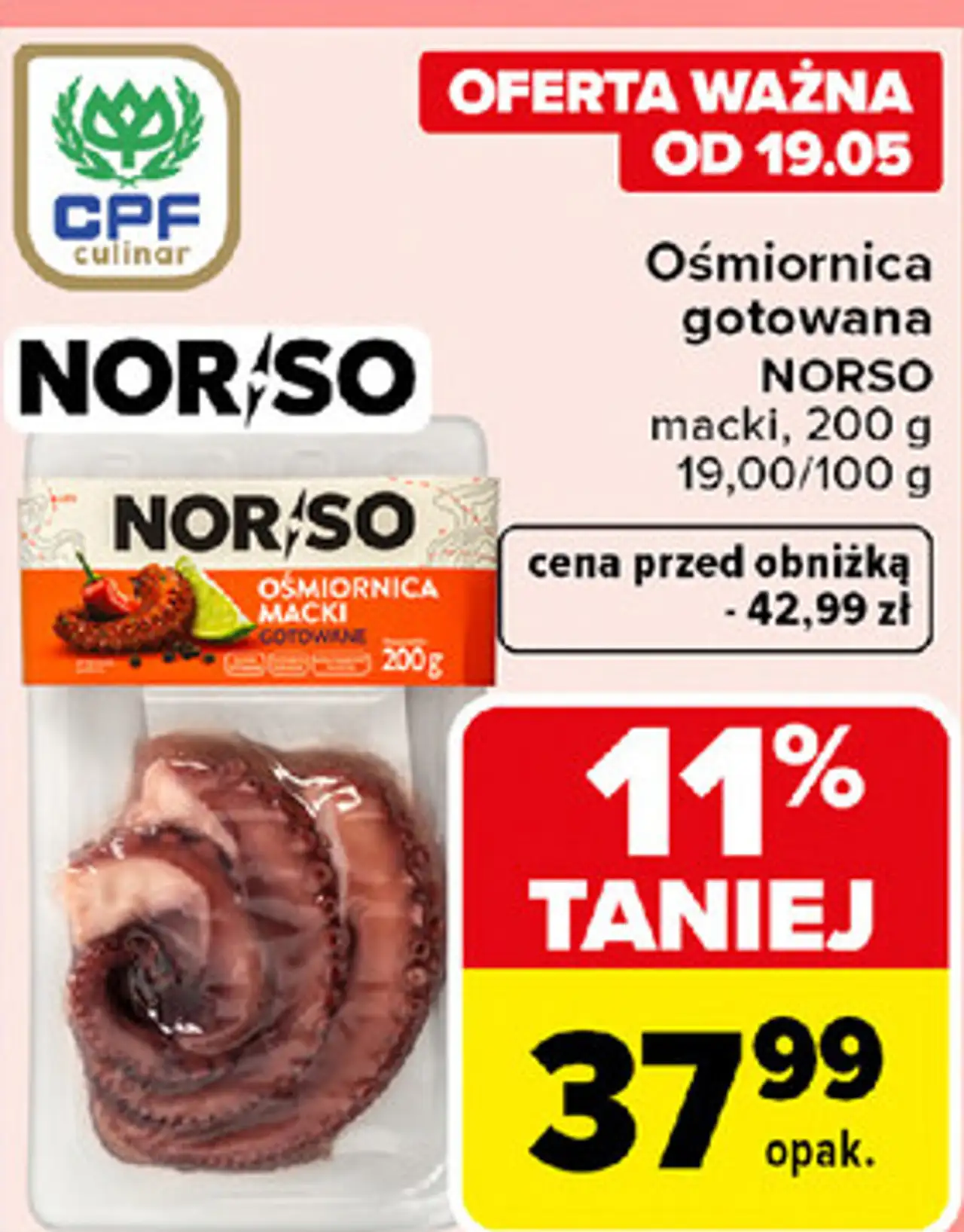 Ośmiornica gotowana NORSO