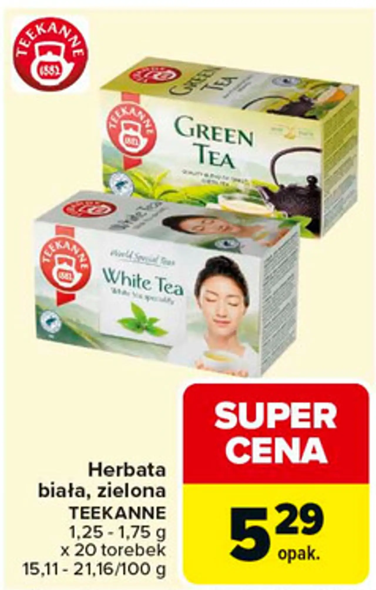 Herbata biała, zielona TEEKANNE