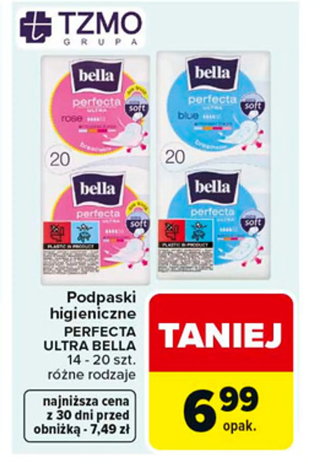 Podpaski higieniczne PERFECTA ULTRA BELLA