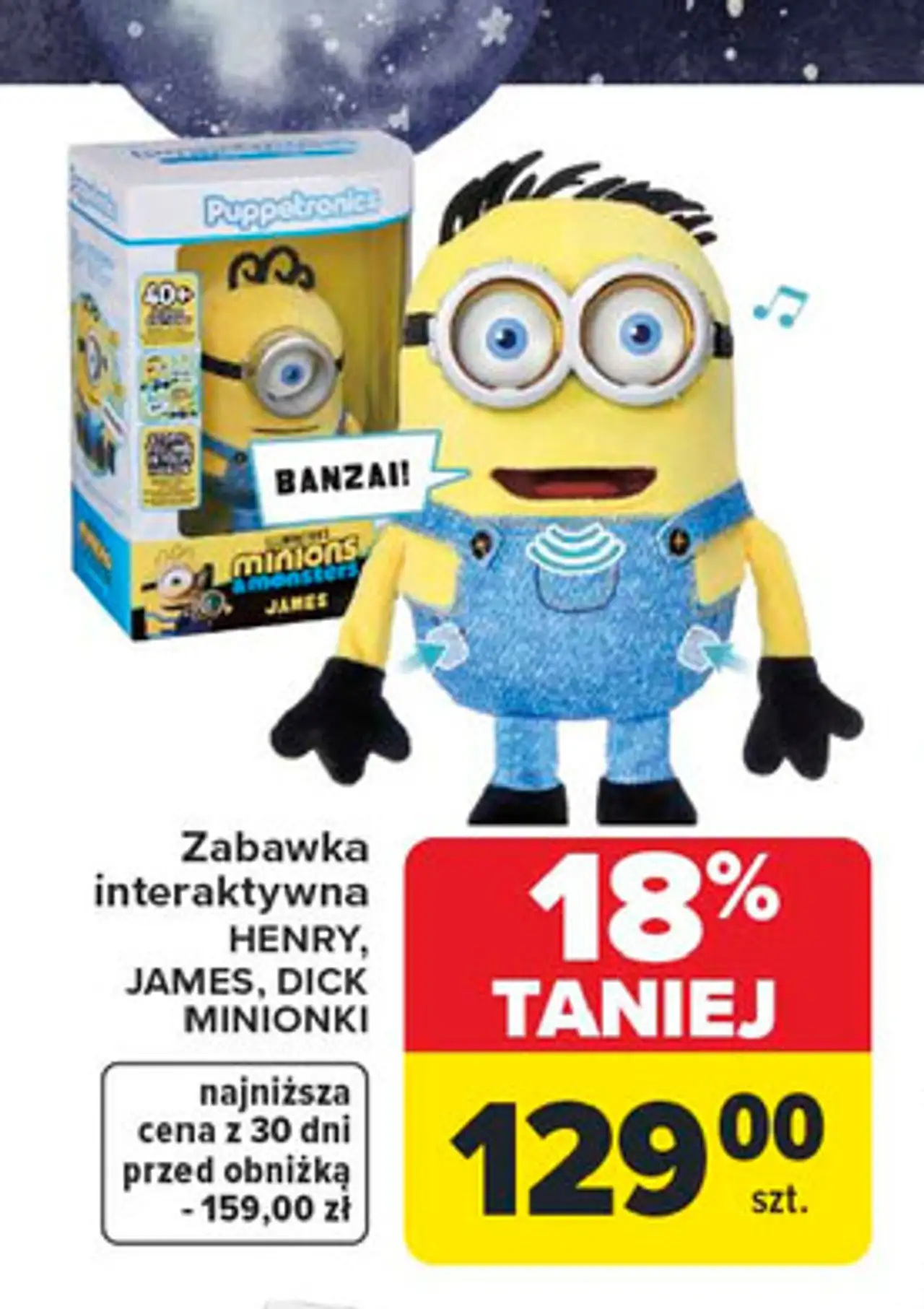 Zabawka interaktywna HENRY, JAMES, DICK MINIONKI