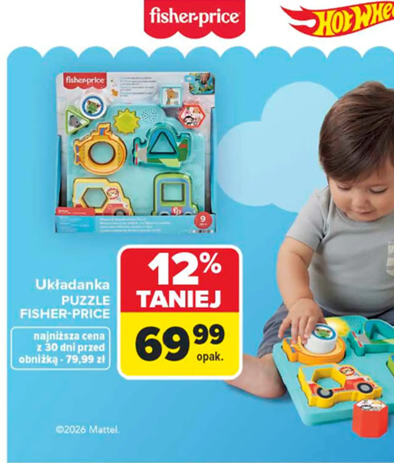Układanka pojazdy Fisher-Price