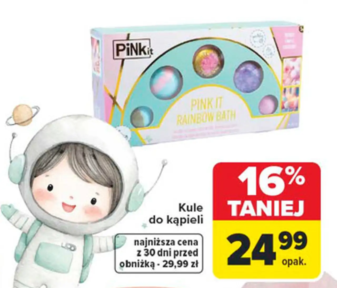 Kule do kąpieli rainbow Pink It