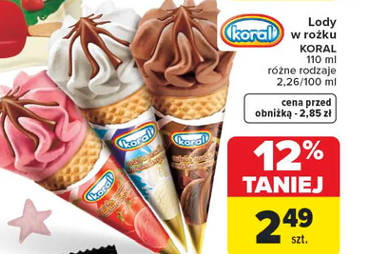 Rożek śmietankowy Koral