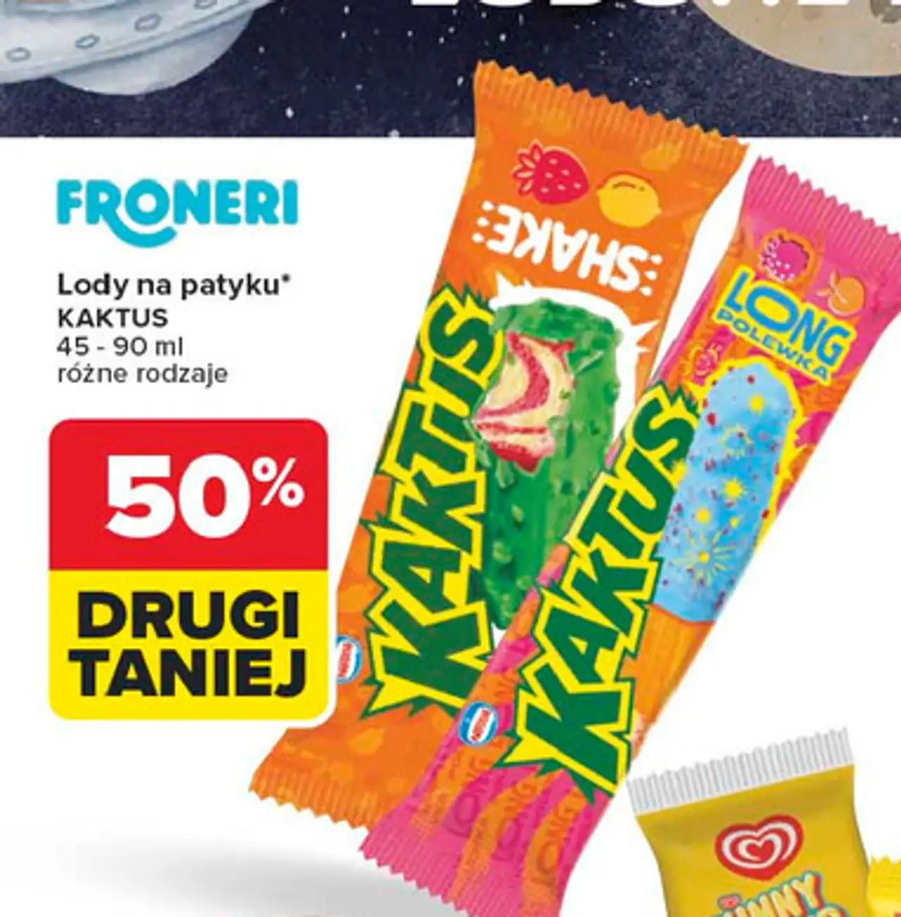 Lody shake cytryna-truskawka Nestle Kaktus