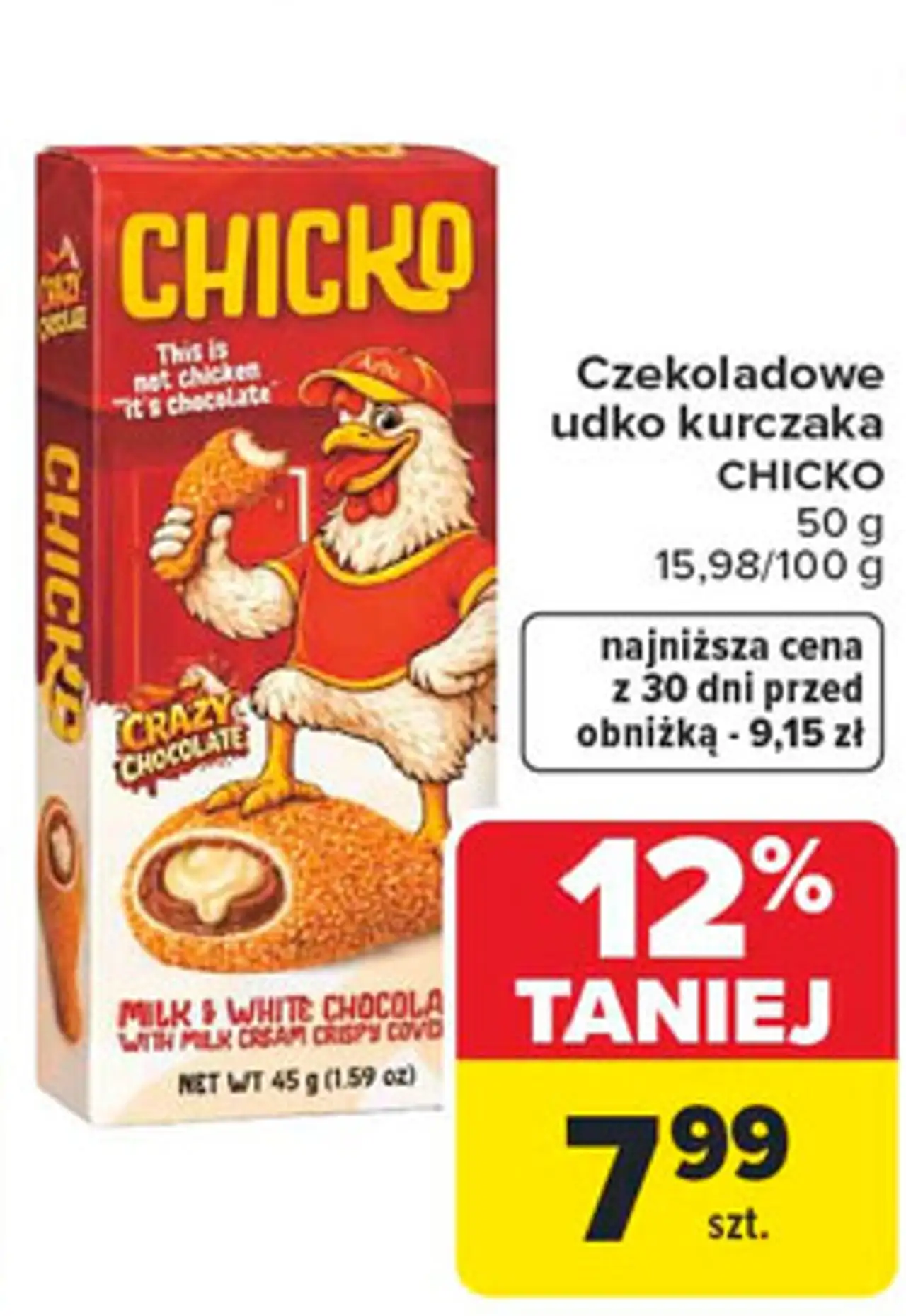 Udko czekoladowe z kurczaka Chicko