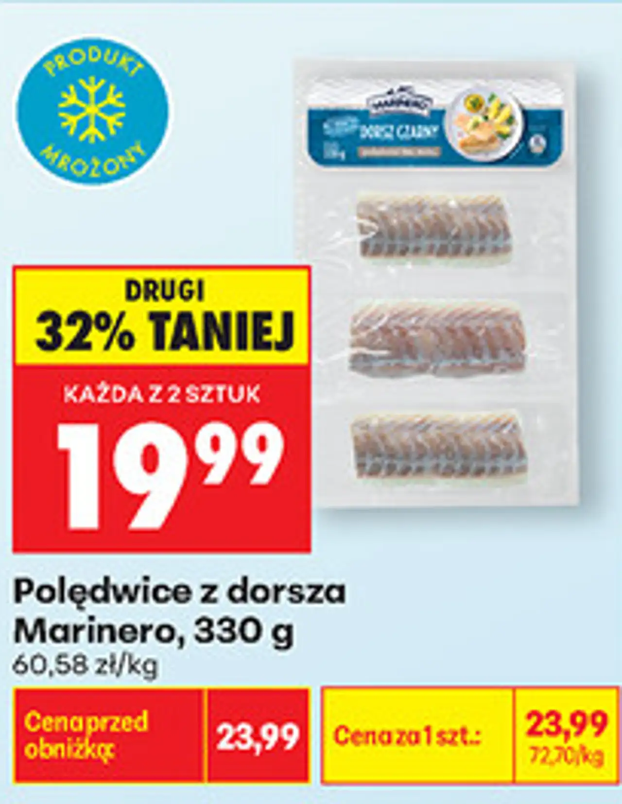 Polędwice z dorsza Marinero, 330 g