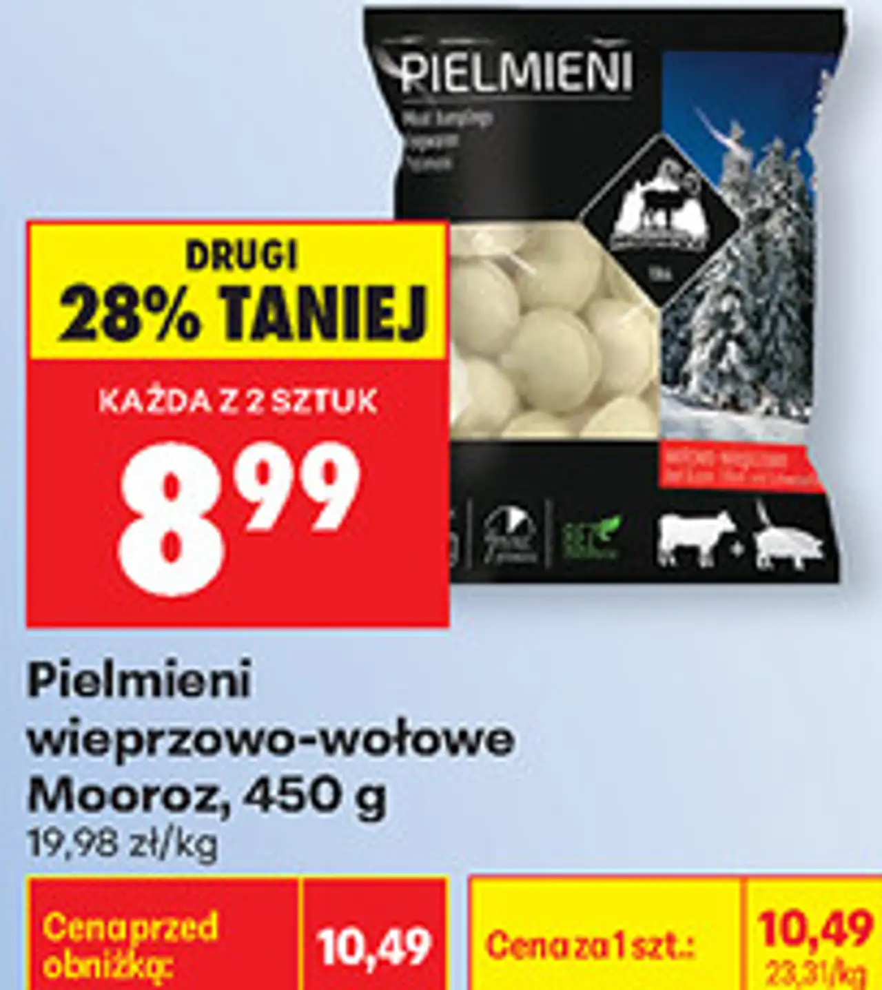 Pielmieni wieprzowo-wołowe Mooroz