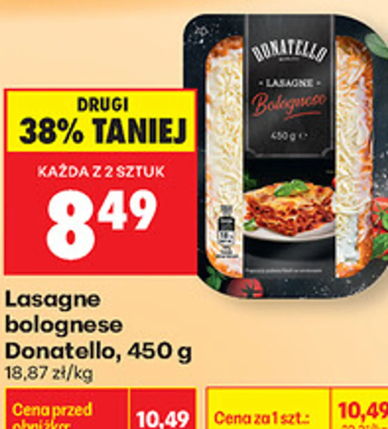 Lasagne bolognese Donatello, 450 g