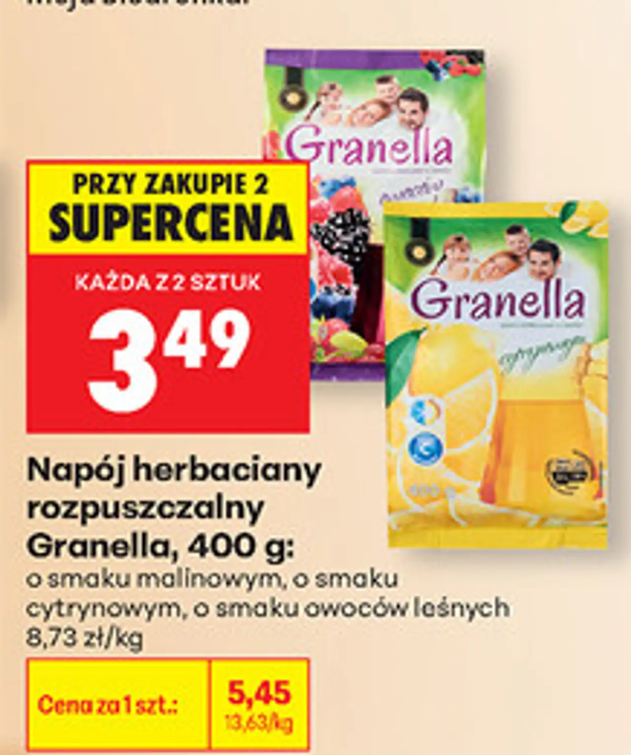 Napój herbaciany rozpuszczalny Granella, 400 g
