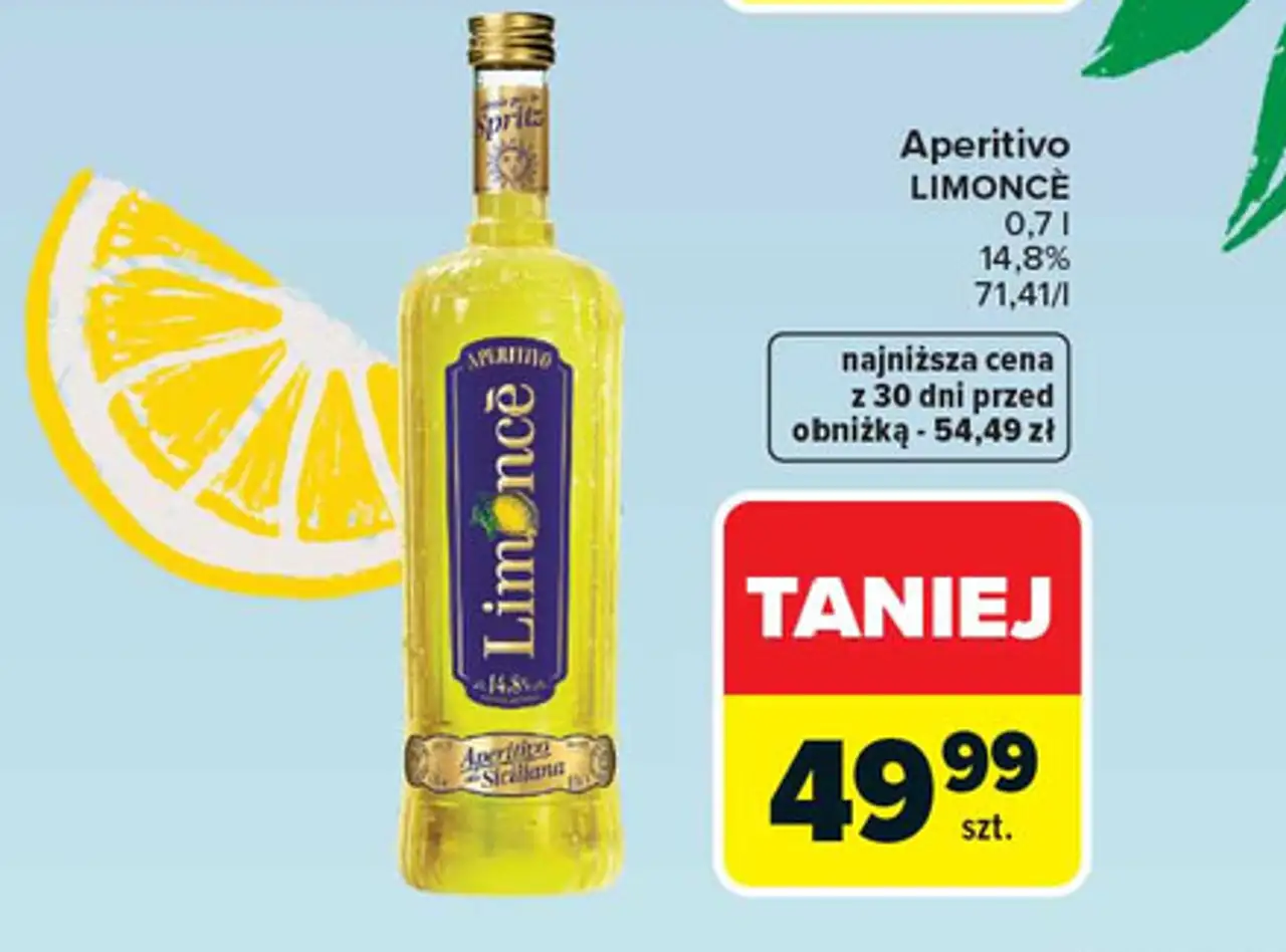 Aperitivo LIMONCÈ 0,7 l