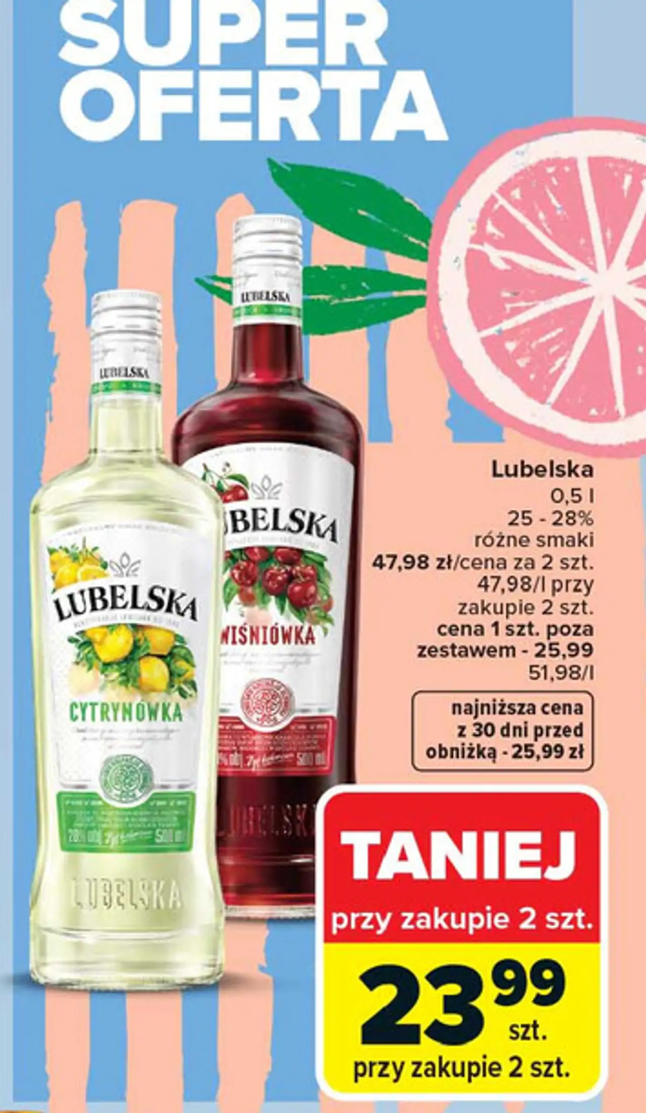 Lubelska 0,5 l różne smaki