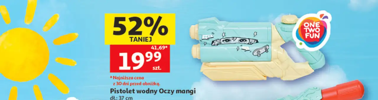 Pistolet wodny Oczy mangi One Two Fun
