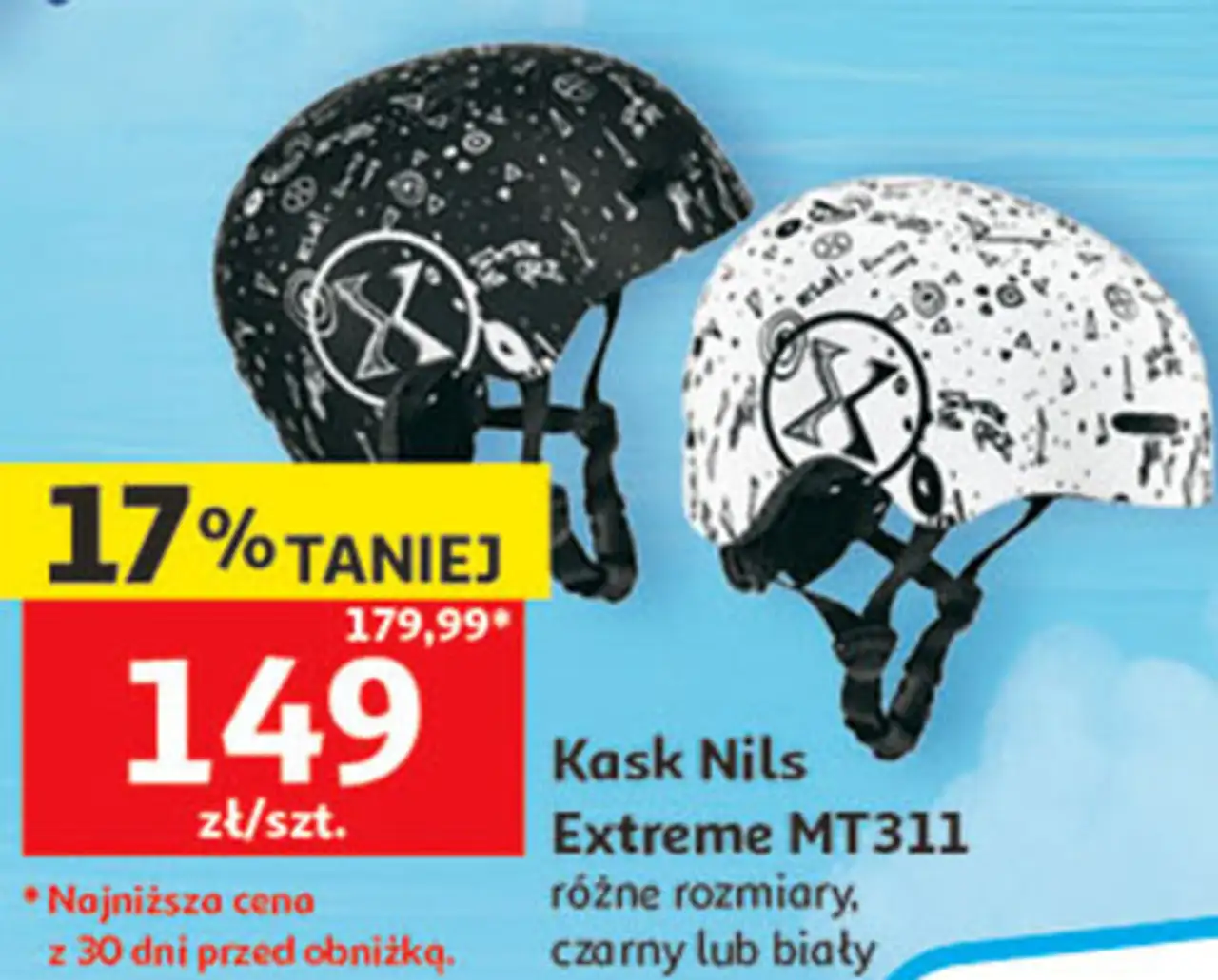 Kask Nils Extreme MT311 różne rozmiary, czarny lub biały