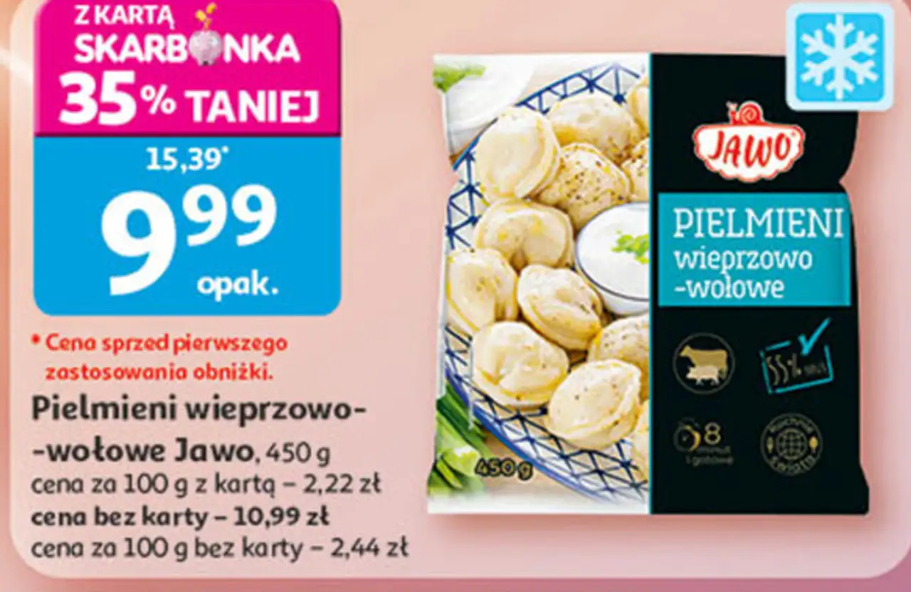 Pielmieni wieprzowo- -wołowe Jawo, 450 g