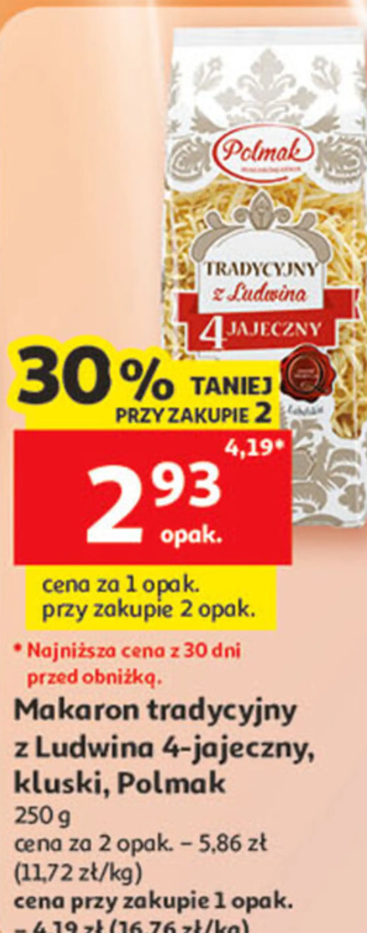 Makaron tradycyjny z Ludwina 4-jajeczny, kluski, Polmak