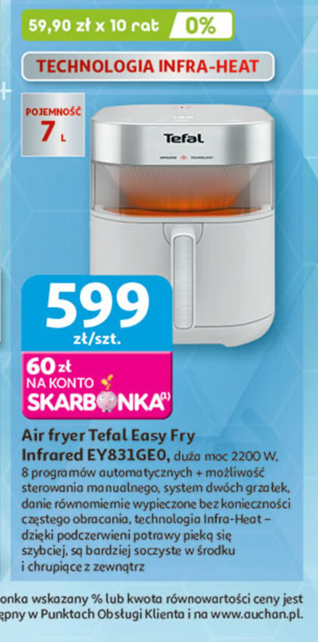 Air fryer Tefal Easy Fry Infrared EY831GE0
