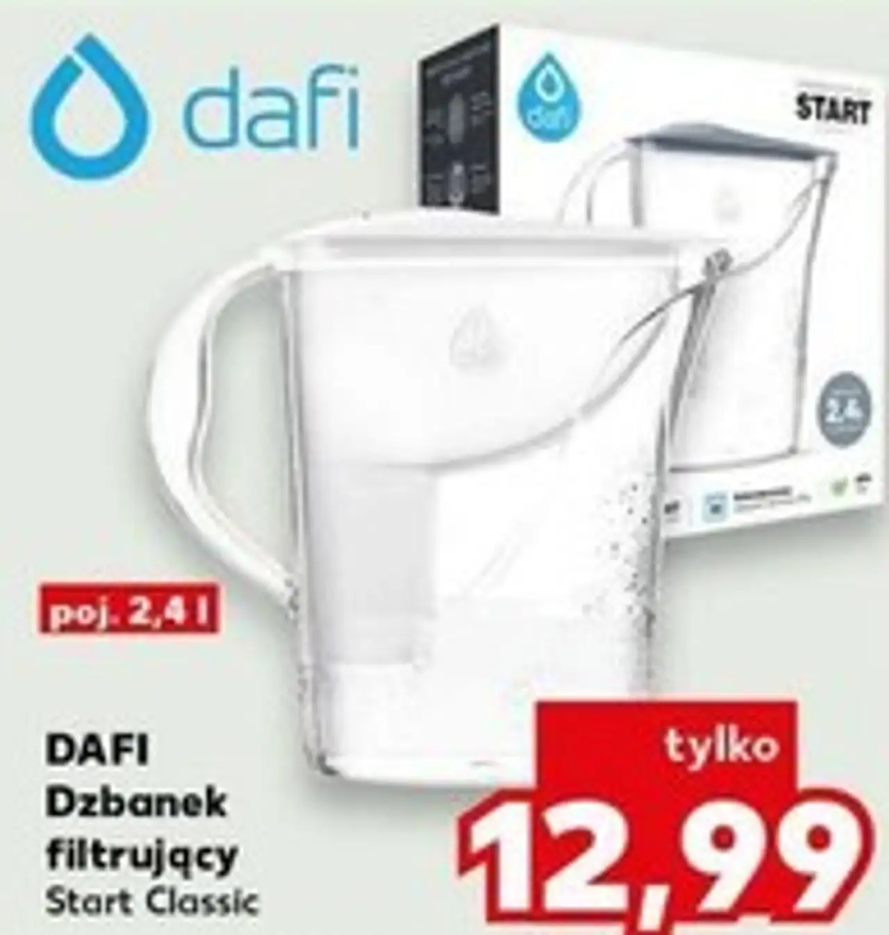DAFI Dzbanek filtrujący Start Classic poj. 2,4 l