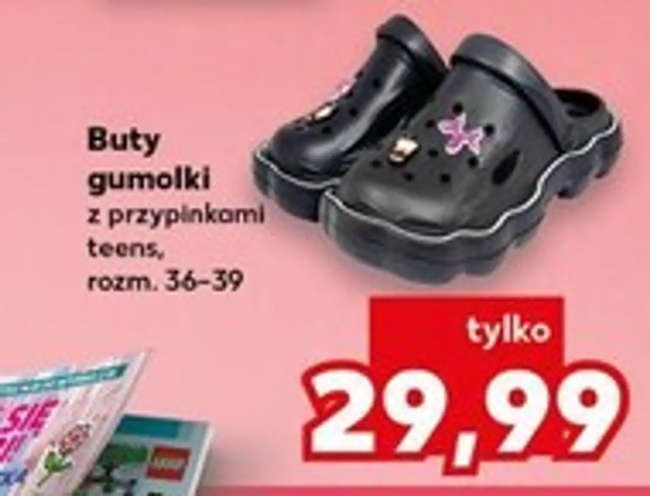 Buty gumolki z przypinkami teens, rozm. 36-39