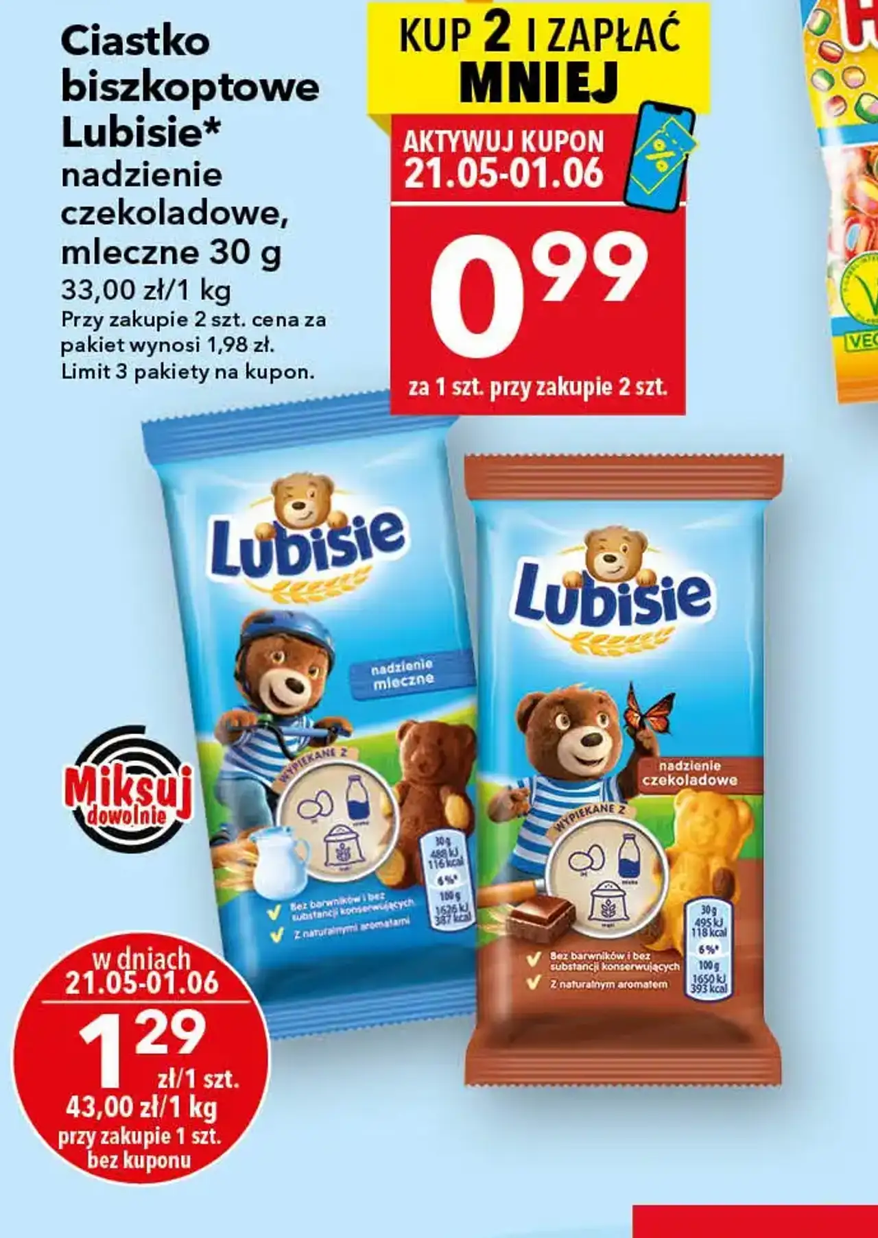 Ciastko biszkoptowe Lubisie*
