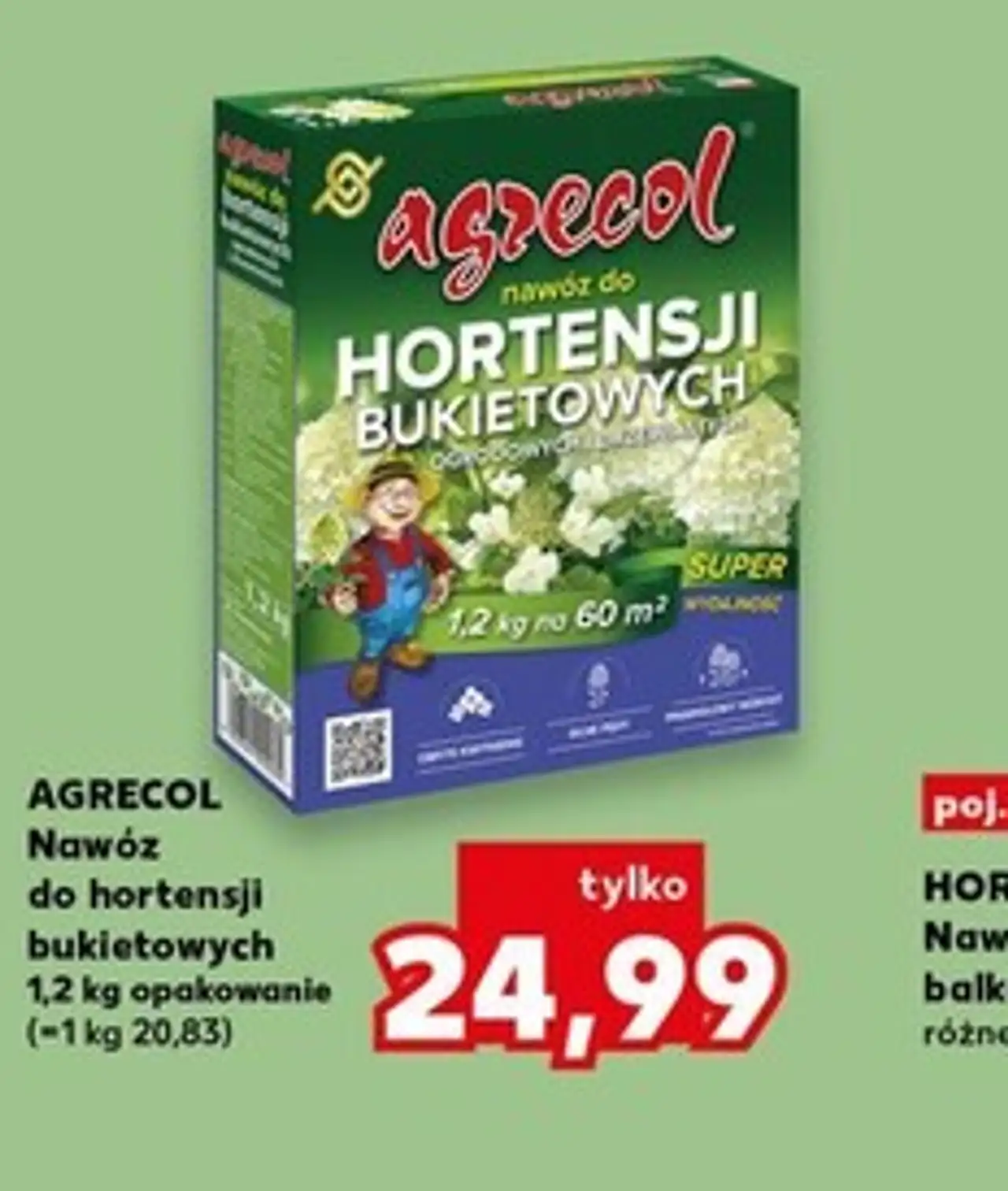 AGRECOL Nawóz do hortensji bukietowych 1,2 kg opakowanie