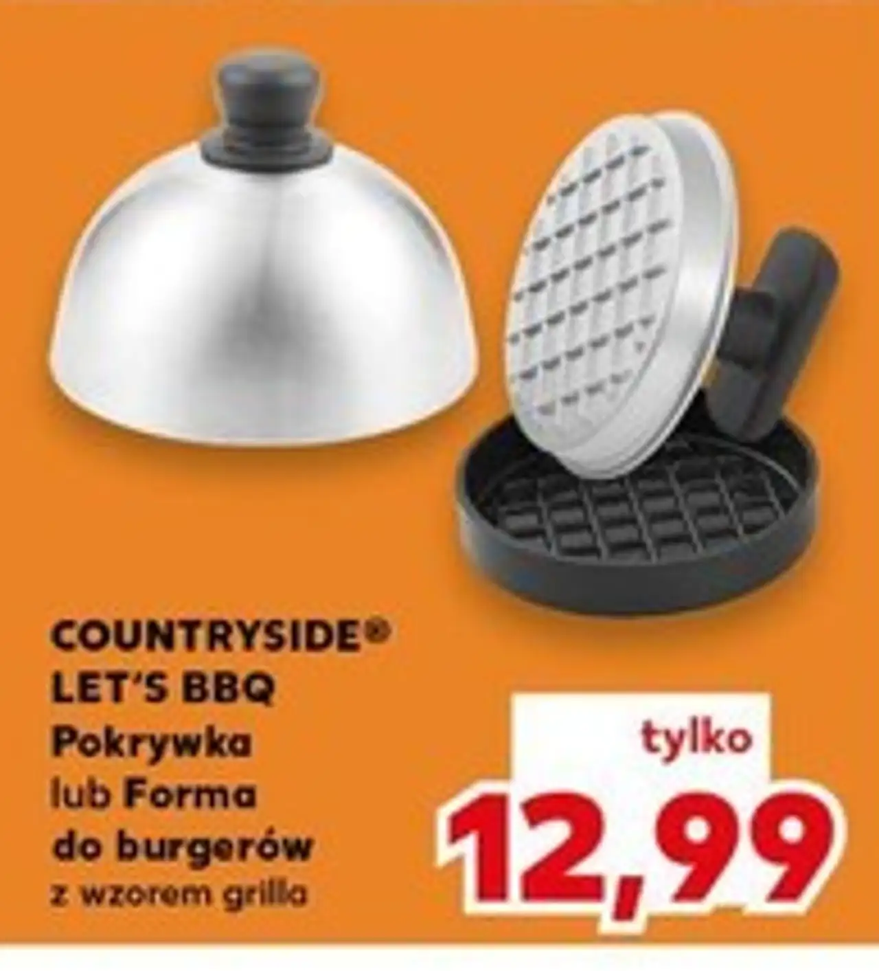 COUNTRYSIDE LET'S BBQ Pokrywka lub Forma do burgerów