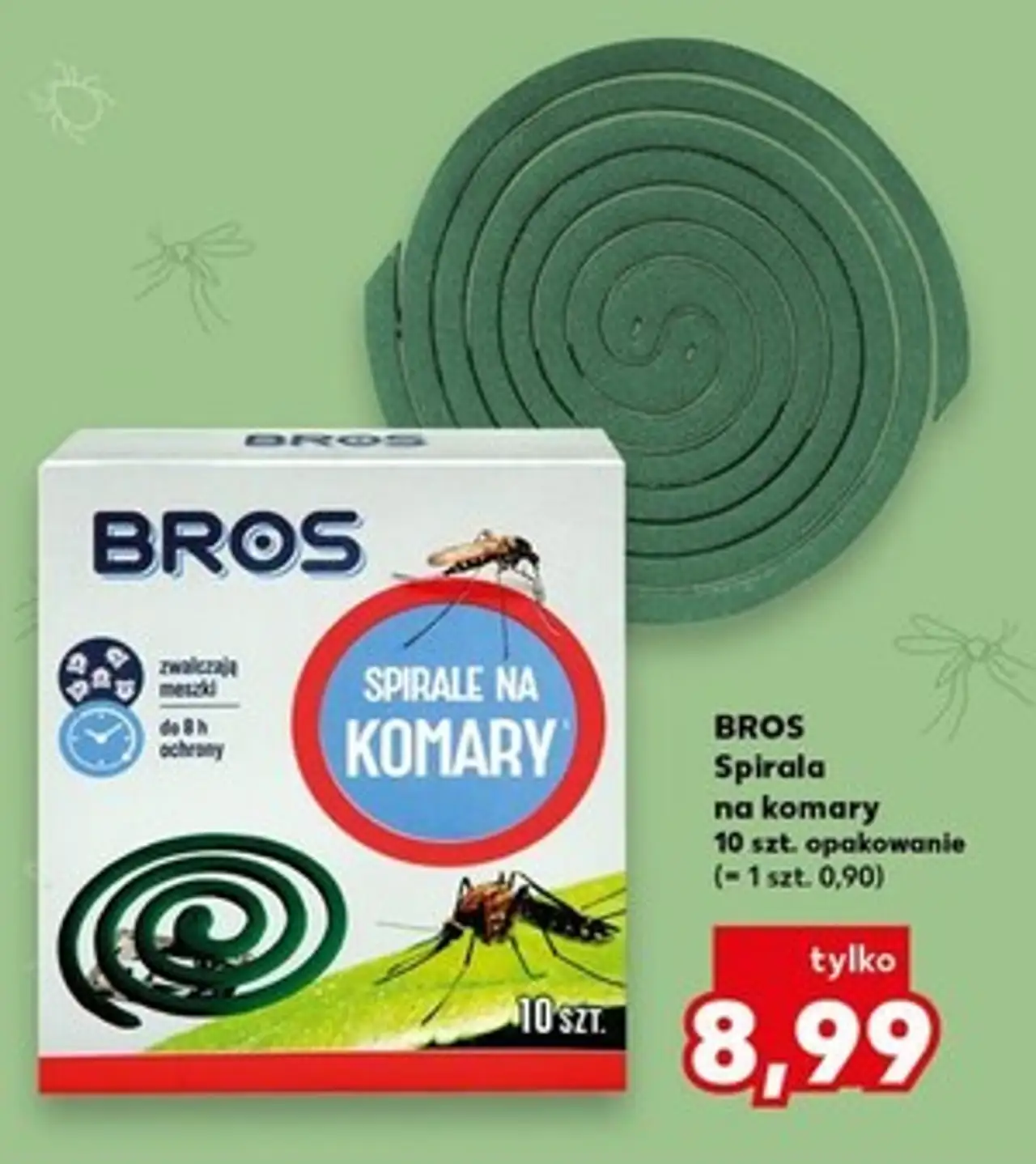 BROS Spirala na komary 10 szt. opakowanie (= 1 szt. 0,90)