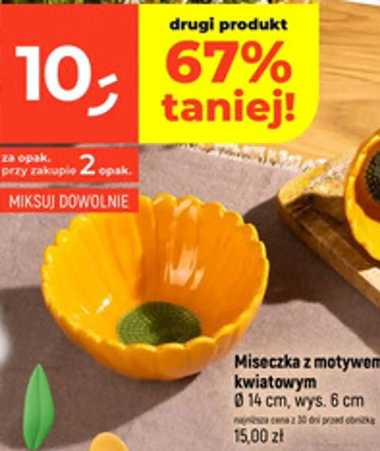 Miseczka z motywem kwiatowym