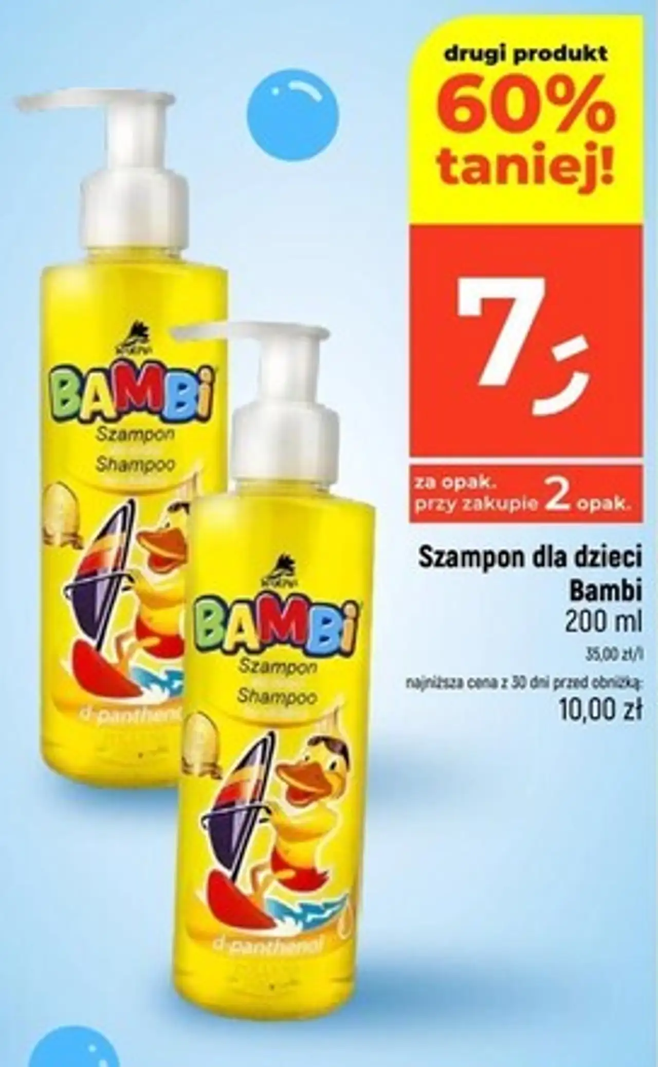 Szampon dla dzieci Bambi 200 ml
