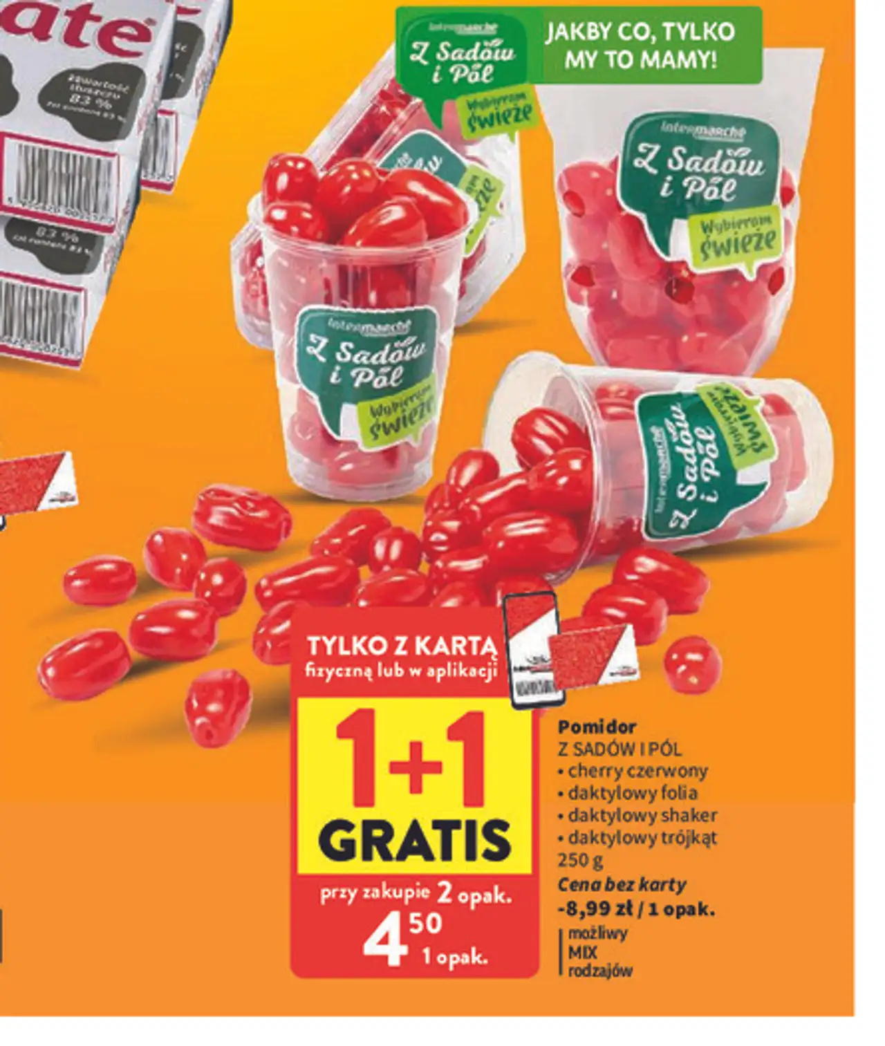 Pomidor cherry czerwony daktylowy trójkąt