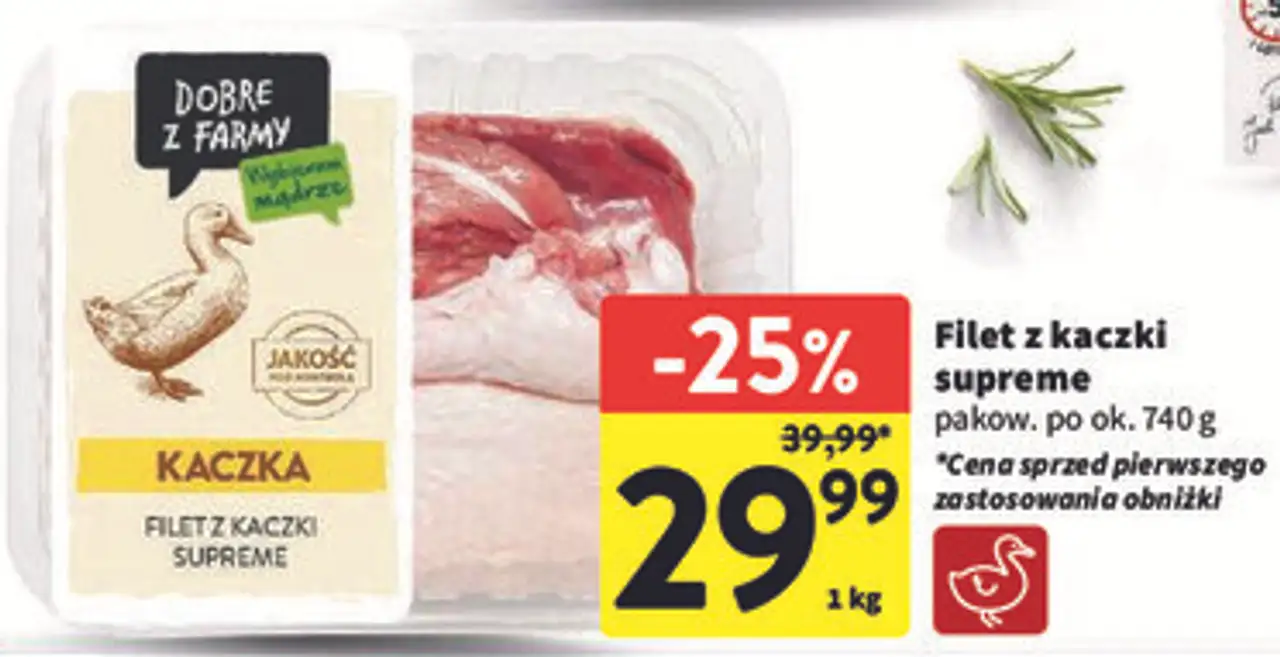 Filet z kaczki supreme Intermarche Dobre Z Farmy