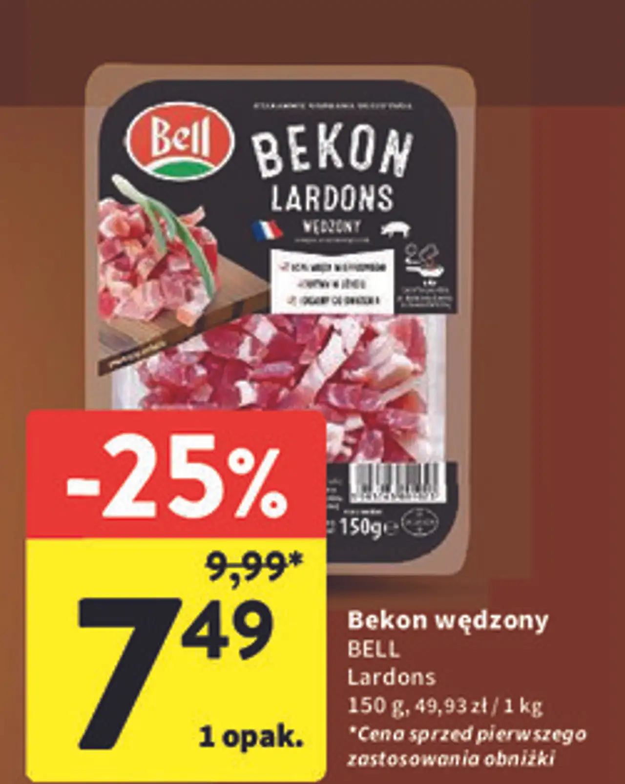 Bekon lardons wędzony Bell Polska