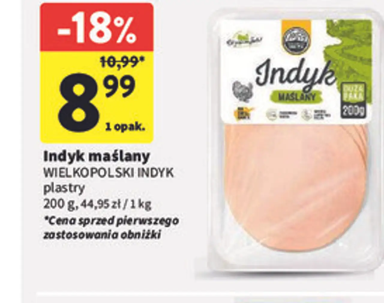 Indyk maŐlany WIELKOPOLSKI INDYK plastry 200 g