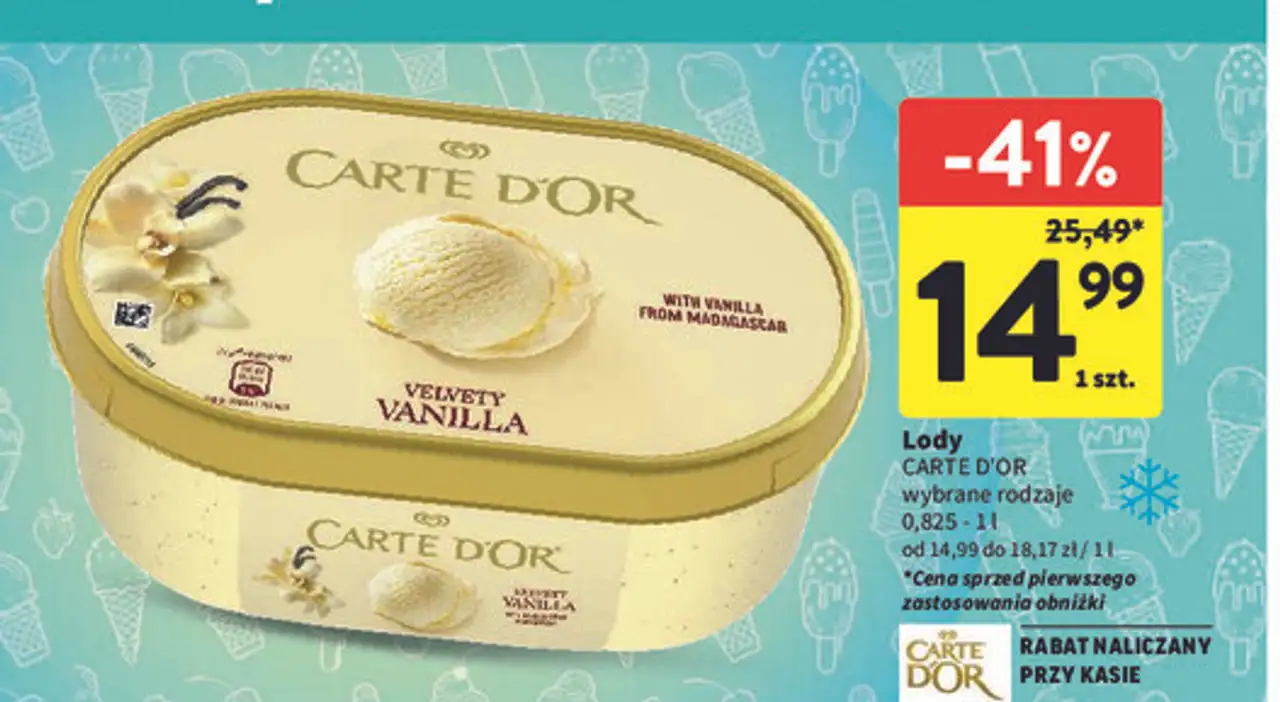 Lody CARTE D'OR