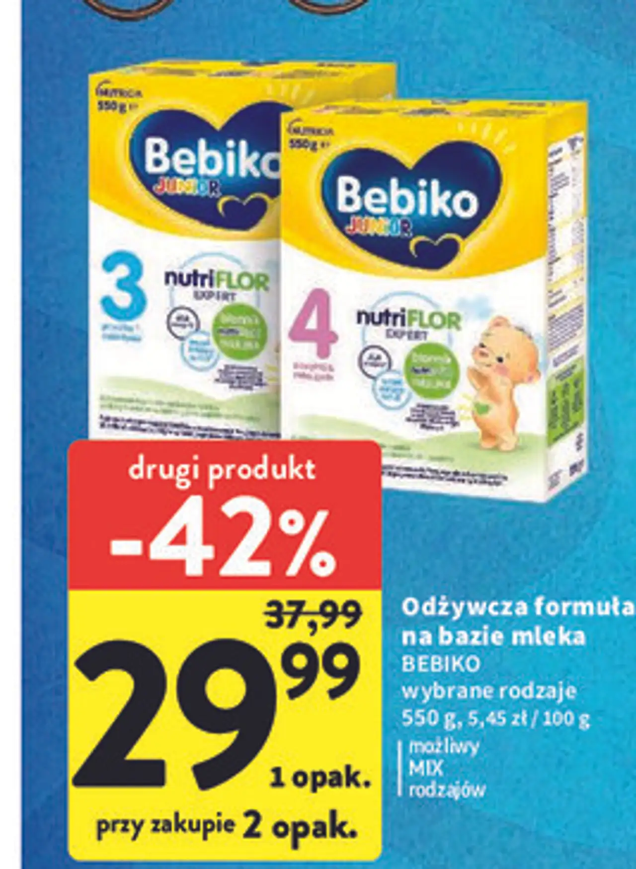 Odżywcza formuła na bazie mleka BEBIKO