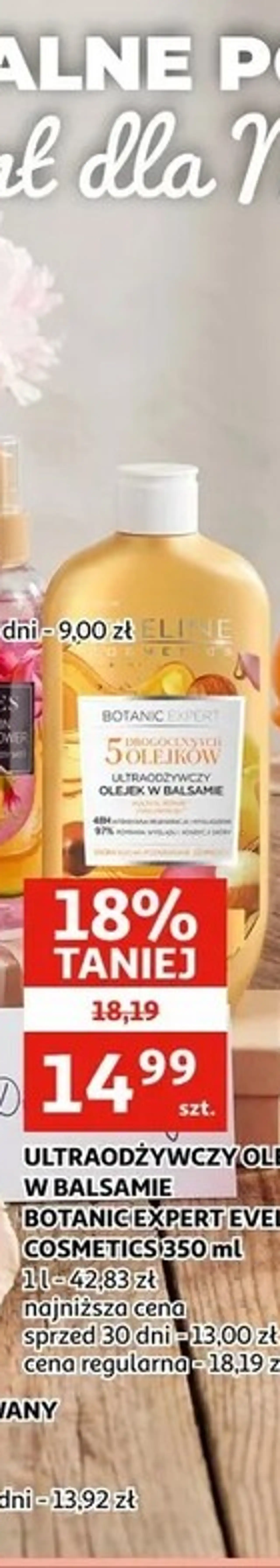 ULTRAODŻYWCZY OLEJEK W BALSAMIE BOTANIC EXPERT EVELINE COSMETICS 350 ml