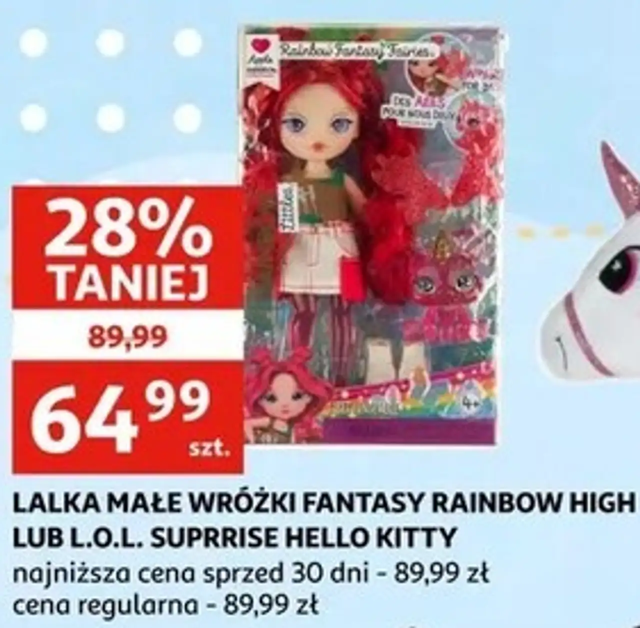 LALKA MAŁE WRÓŻKI FANTASY RAINBOW HIGH LUB L.O.L. SUPRRISE HELLO KITTY