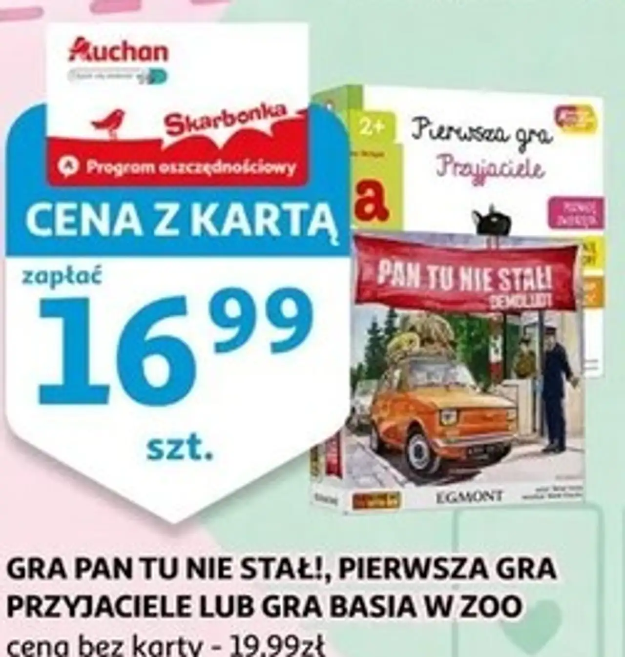 GRA PAN TU NIE STAŁ!, PIERWSZA GRA PRZYJACIELE LUB GRA BASIA W ZOO